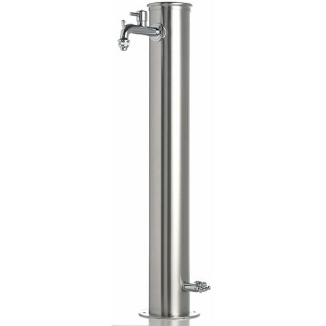 Fontana da Giardino con Doppio Rubinetto Belfer 42/ARRI Acciaio Inox