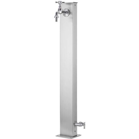 Fontana da Giardino con Doppio Rubinetto Belfer 42/ARRIQ Acciaio Inox