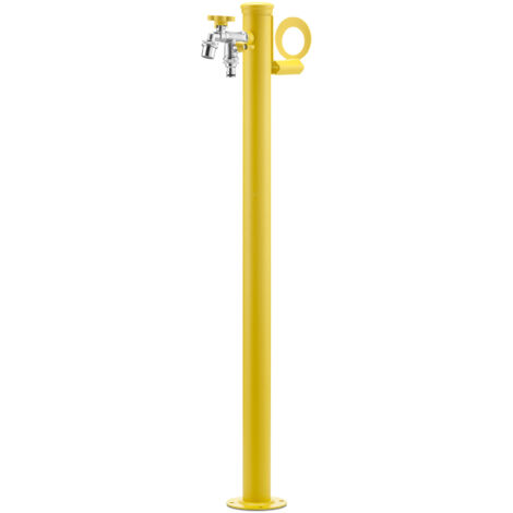 Fontana da Giardino con Doppio Rubinetto Belfer 42/SRR Giallo