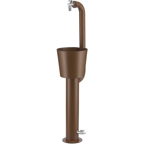 Fontana da Giardino con Doppio Rubinetto e Secchio Belfer 42/ARRC Cactus Ruggine