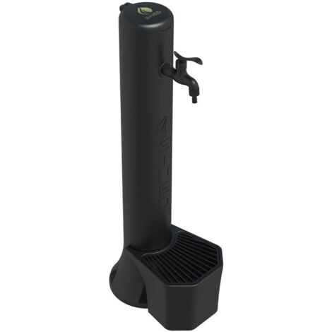 Fontana da Giardino con Rubinetto e Secchiello Sined Tritone Nero
