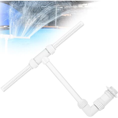 Fontana Doppia per Piscina, Fontana Orientabile, con Adattatore, per Piscina e Spa