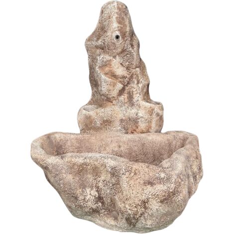 Fontana giardino calcestruzzo senza rubinetto l.78xp.80xh.95 cm modello pietra