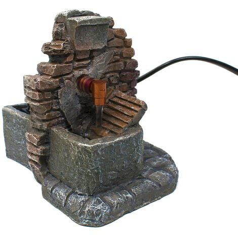 ROSSI ROSA Fontana in Resina con Lavatoio per Presepe 11x10 cm 11699