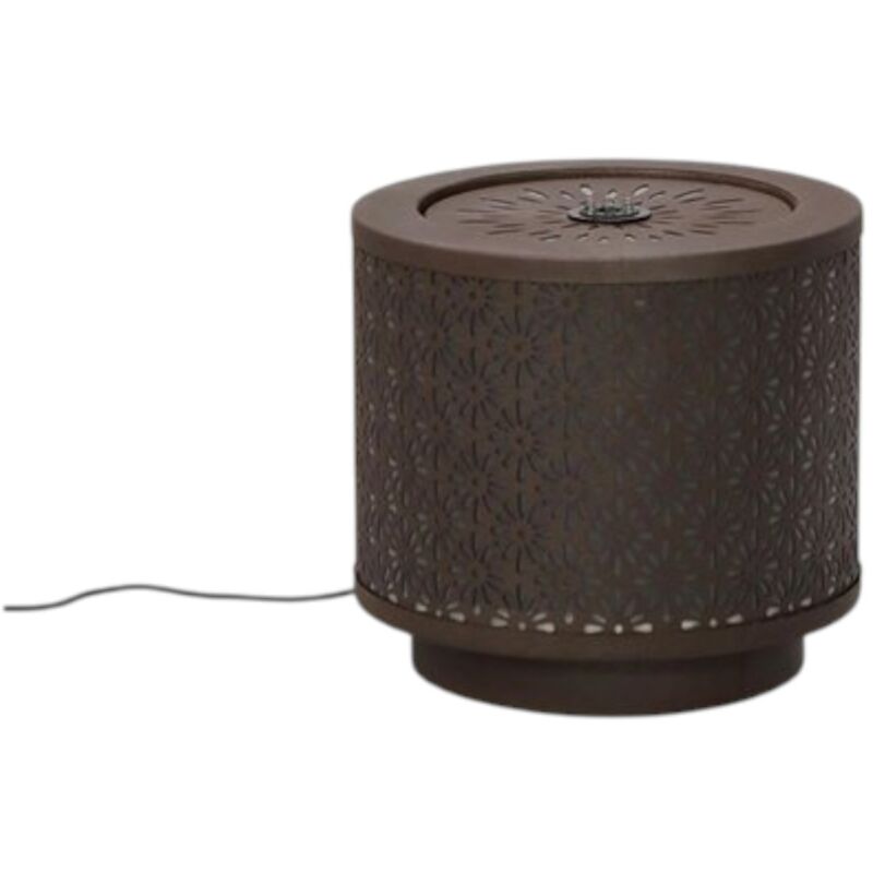 Fontana Miki marron D25x23H avec éclairage C-Led
