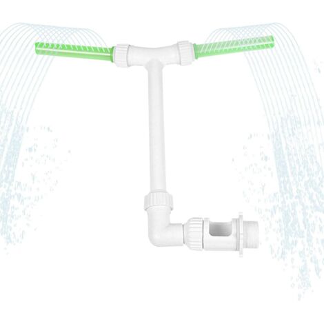 Fontana per piscina, accessori per piscine a doppio getto per piscine fuori terra/interrate, fontana per piscina regolabile 2 in 1 per piscine fuori terra, irrigazione per giardino esterno/fontana flu