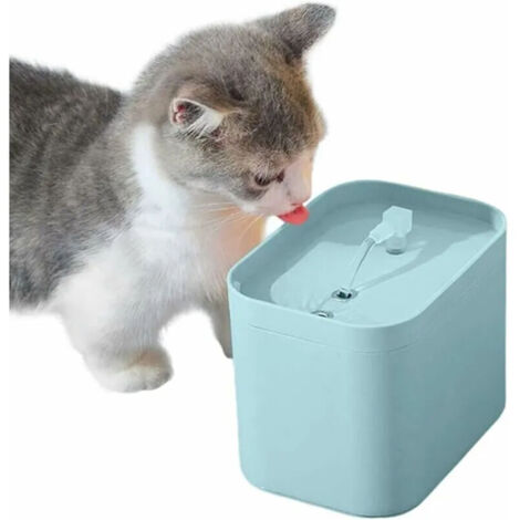 Fontana silenziosa da 1,5 litri per gatti, adatta anche a cani e gatti.