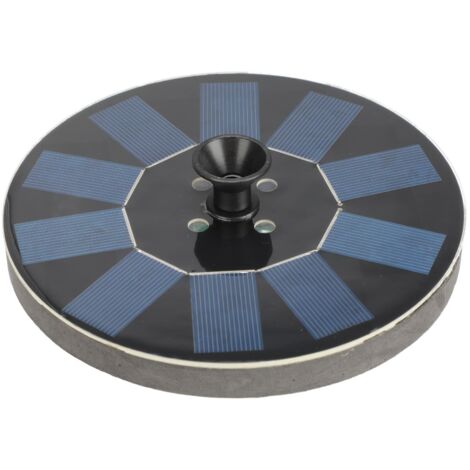 Fontana solare rotonda 1,4 W paesaggio galleggiante con luci per decorazione giardino laghetto piscina nera