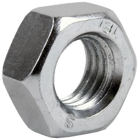 FONTANA tuerca hexagonal10 mm zincada din.934  caja 100 , Tuerca Hexagonal zincada Tamaño: 10 mm Caja de 200 unidades DIN 934 Realizadas en acero cincado, aportando