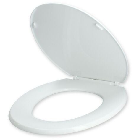 Fontastock FSKFWC006 Universal Toilet Seat, Hinged lid of plastic, Screw of fixing included, 300mmX460mm