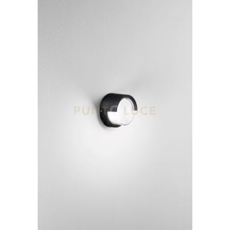 FONTE ROUND APPLIQUE DA ESTERNO 4000K 780LM 12W IP65 NERO