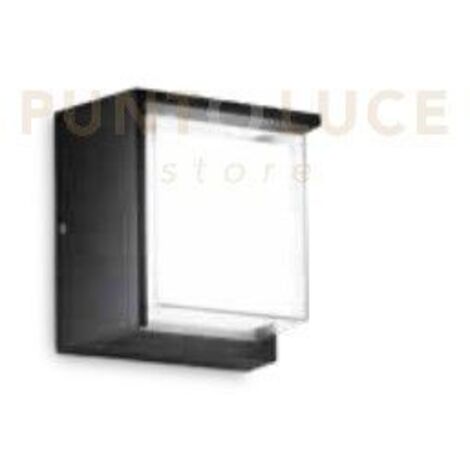 FONTE SQUARE APPLIQUE DA ESTERNO 4000K 780LM 12W IP65 NERO  16x16CM