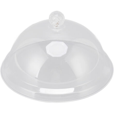 Food Cover Acrylic Transparent Thickened Fall Resistant Dustproof Food Preservation Cover with Handle 21cm
