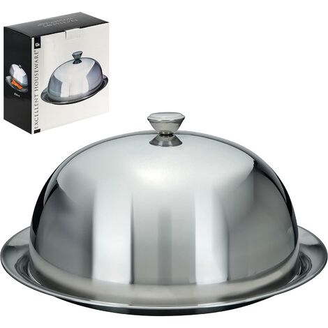 1Pcs Stainless Steel Steak Cover Teppanyaki Dome Dish Lid Home Round Oil  Proof Meal Food Cover Kitchen Cooking - AliExpress