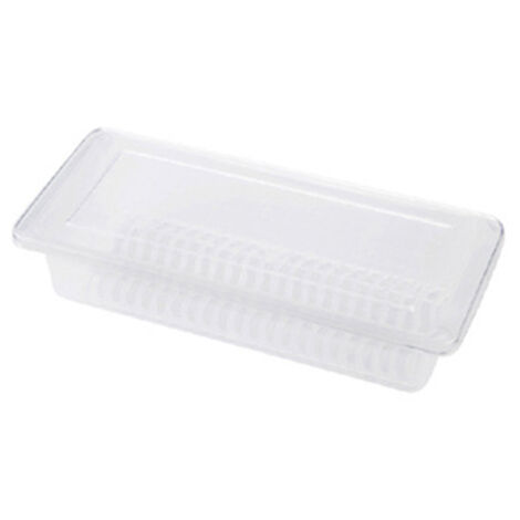 Food Storage Container PP Transparent Multifunctional Stackable Refrigerator Preservation Accessories with Draining Board Small