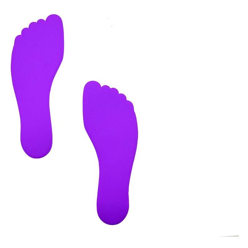 Foot Floor Marker (Pack of 6) Purple - Purple