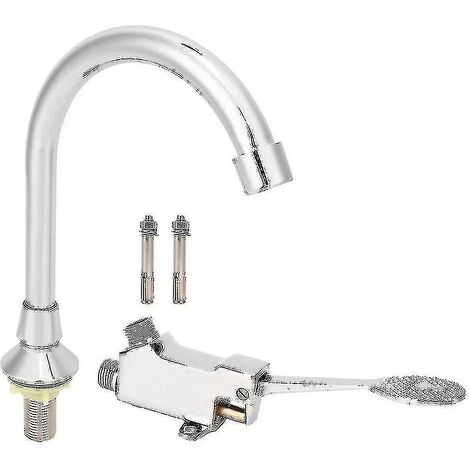 Foot Pedal Faucet Bathroom Sink Faucet Set Medical Laboratory Foot Pedal Sink Faucet Kit Accessories - Ssxjv