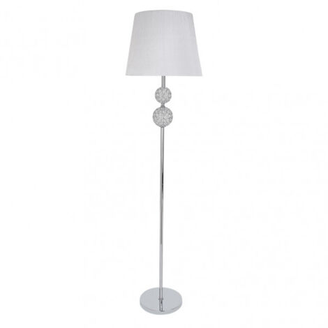 Foot Salon Bogota 1xe27 Schermo bianco cromato 160x38x38 cm