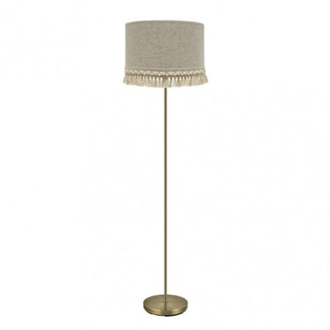 Foot Salon Vera 1xe27 Cuir/beige 163x40x40 Cm