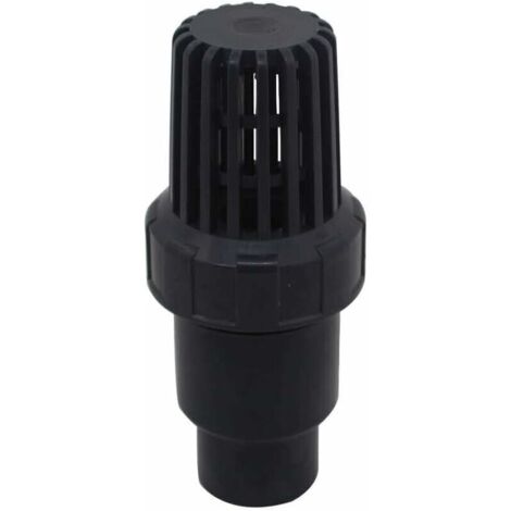 Foot valve, ball-type non-return valve, 32mm suction inlet, PVC strainer non-return valve for swimming pool pump (Inner Diameter 40mm)