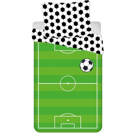 Football Baumwolle Bettwäsche – Bettbezug 140x200 cm & Kissenbezug 70x90 cm
