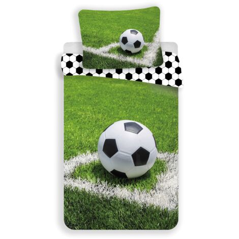 Football Baumwolle Bettwäsche – Bettbezug 140x200 cm & Kissenbezug 70x90 cm