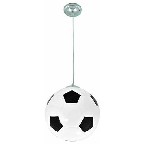 Football Chandelier, Children's Room Chandelier, Interior Lighting, Creative Personality Chandelier, Living Room Dining Room Warm Lighting 20CM (Black)