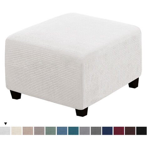 Footstool Cover Elastic Square Footstool Sofa Cover for Living Room Footstool Furniture