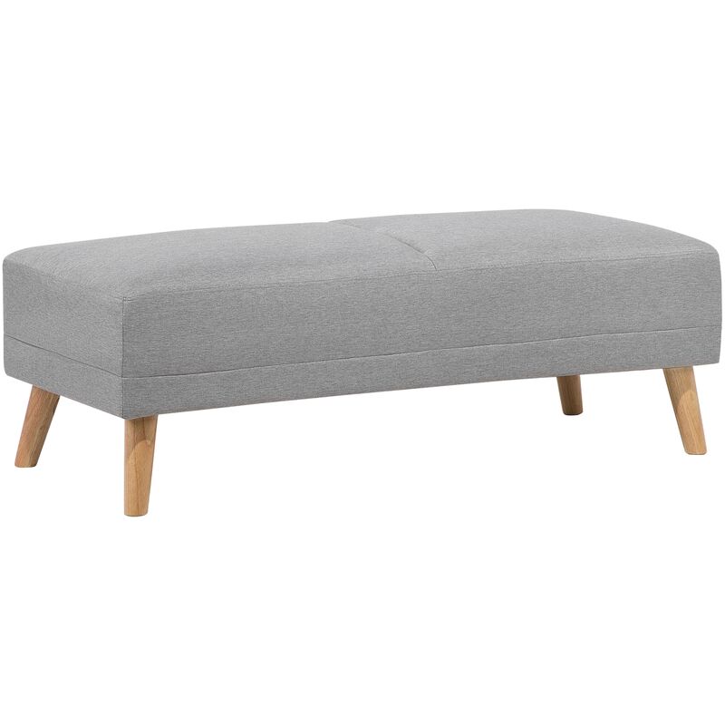 Long Ottoman Rectangular Bed End Bench Footstool Padded Grey Florli - Grey