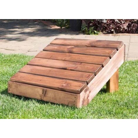 Footstool Self-Assembly - L48 x W47 x H29 cm - Redwood - Assembly Required