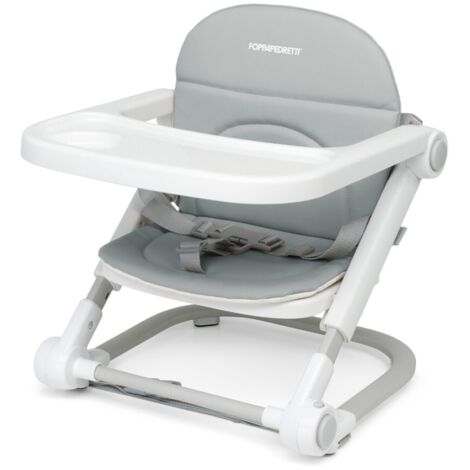 Foppapedretti Alzasedia Lift Seggiolone Pieghevole con Seduta Imbottita max 15kg - Grey