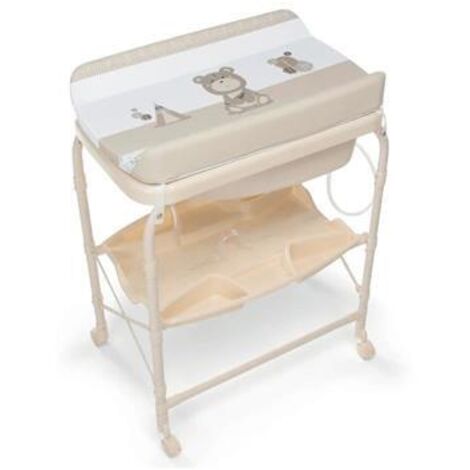 COSTWAY Fasciatoio Pieghevole Portatile Con Vasca, Organizer E Ripiano – 80x67x103 Cm, Cintura Di Sicurezza, Per Neonati 0-12 Mesi (Grigio)