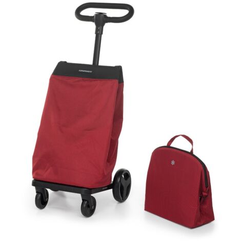 FOPPAPEDRETTI Foppapedretti Go Go Carrello Portaspesa, Rosso