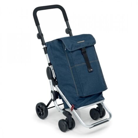 FOPPAPEDRETTI Foppapedretti Go Up Carrello Portaspesa, Blue Jeans