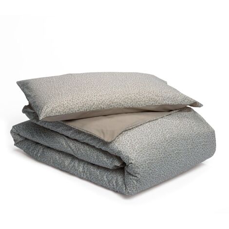Foppapedretti Notte & Natura Sacco Copripiumino letto singolo completo di federa Petali Sabbia 100% cotone Percalle, Made in Italy