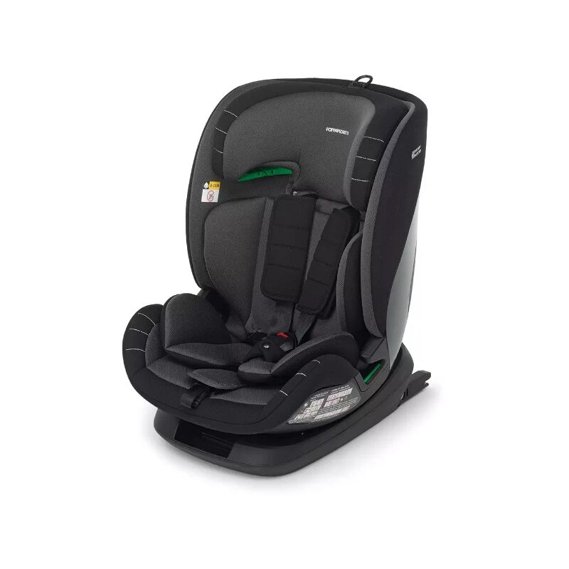 Image of Foppapedretti - Seggiolino Auto Pitstop i-Size con Isofix e Sistema di Areazione Air Flow, dai 15 mesi ai 12 anni - Black