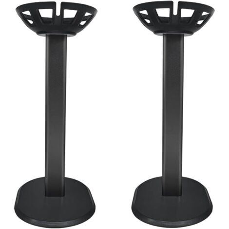 For Apple Homepod Mini/Apple Homepod 2 Holder, Apple Homepod 2 Desktop Stand Holder Accessories, Metal Mats Desk Mat, Smart Home Speaker Accessory Rack (Black, Gj) 2 Pieces