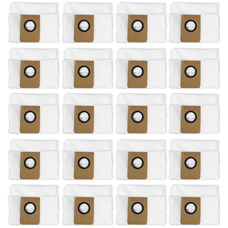 Pièces de rechange pour sac à poussière étanche haute capacité pour aspirateur robot Deebot X1 Omni, lot de 20