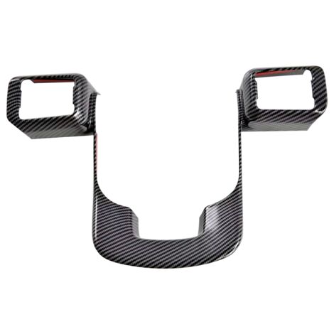 TLILY For Hyundai Santa Fe MX5 2023 2024 Carbon Fiber Car Steering Wheel Panel Cover Trim Accessories