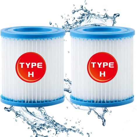 for Intex Piscine Cartouche de Filtre Type H 29007 pour Filtre Pompes 28601, 28602 (2 PCS)