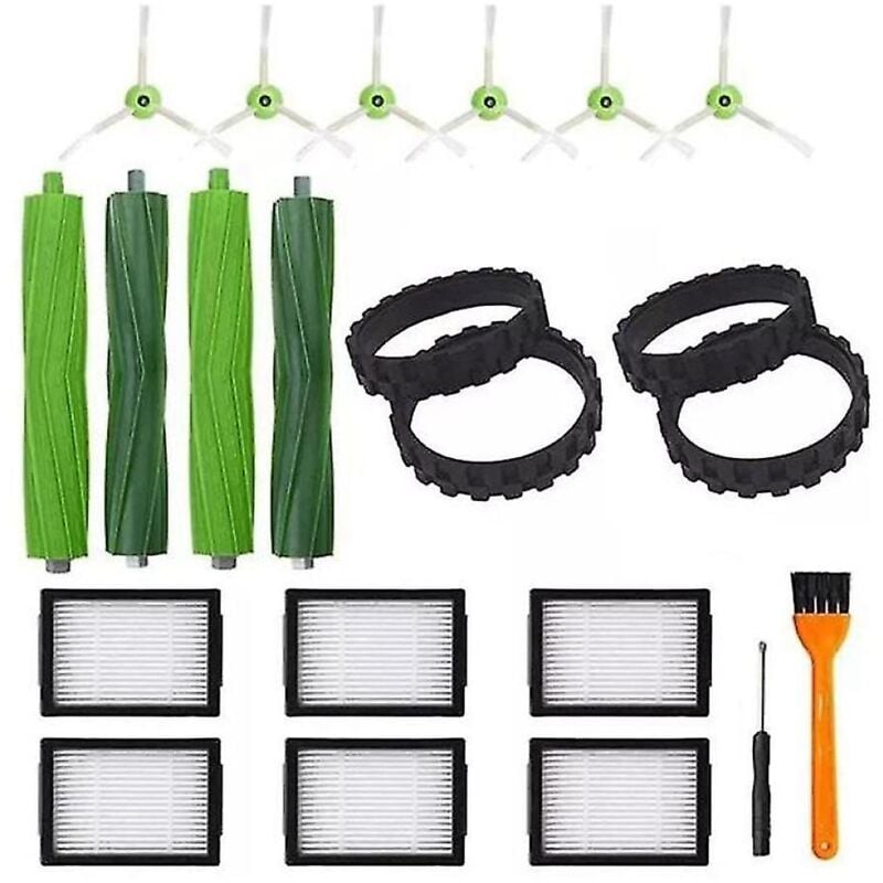 Pour Irobot Roomba I7 I7+e5 E6 Brosse principale Brosse latéraleFiltre