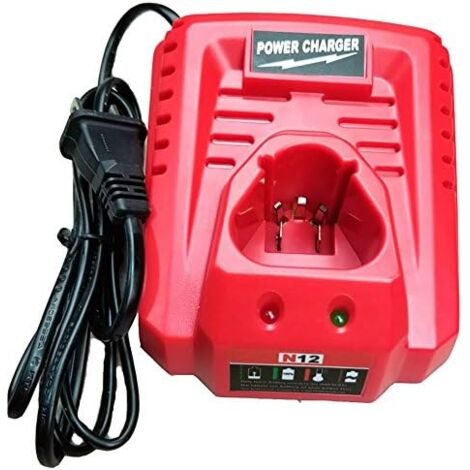 for Milwaukee M12 Li-ION Replacement Charger N12 48-59-2401 48-11-2402 10.8V 12V Lithium-ION Battery Charger