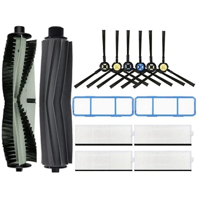 Pour Ssr1 Ssra1 A7 A9s V8 V8s X750 X800 X785 V80 Accessoire de filtre Hepa de brosse latérale principale en caoutchouc