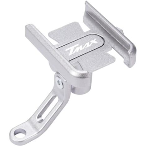 For Tmax tmax500 tmax530 DX/SX xp530 tmax560 Motorcycle Phone Holder Handlebar Mirror GPS Phone Holder (Color: Silver Mirror)