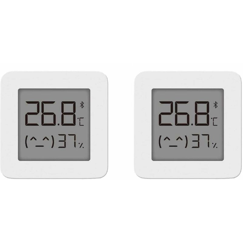 For Xiaomi Mi Hygrometer Digital Thermometer Bluetooth Thermometer Professional Home Indoor Humidity and Temperature Meter for Room Measurement, 2pcs