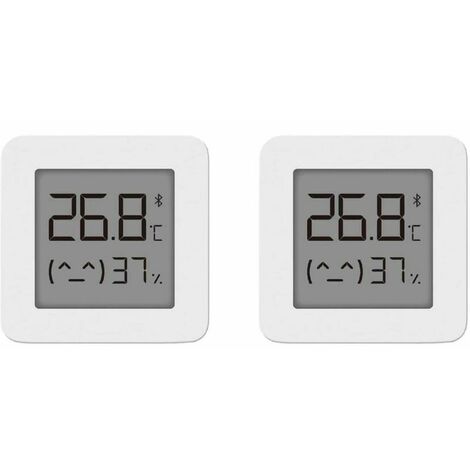 For Xiaomi Mi Hygrometer Digital Thermometer Bluetooth Thermometer Professional Home Indoor Humidity and Temperature Meter for Room Measurement, 2pcs