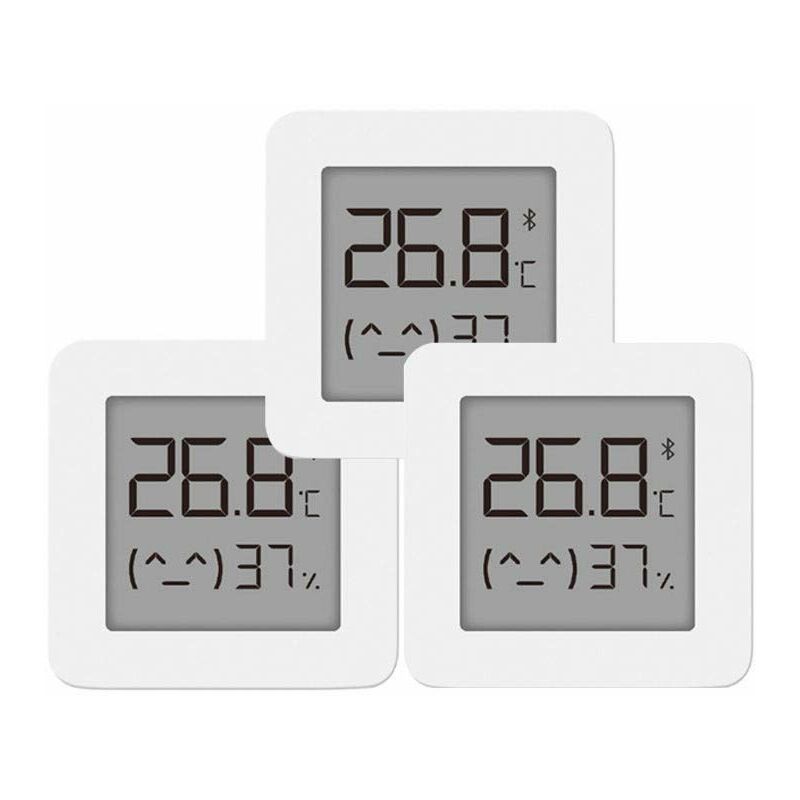 For Xiaomi Mi Hygrometer Digital Thermometer Bluetooth Thermometer Professional Home Indoor Humidity and Temperature Meter for Room Measurement, 3pcs