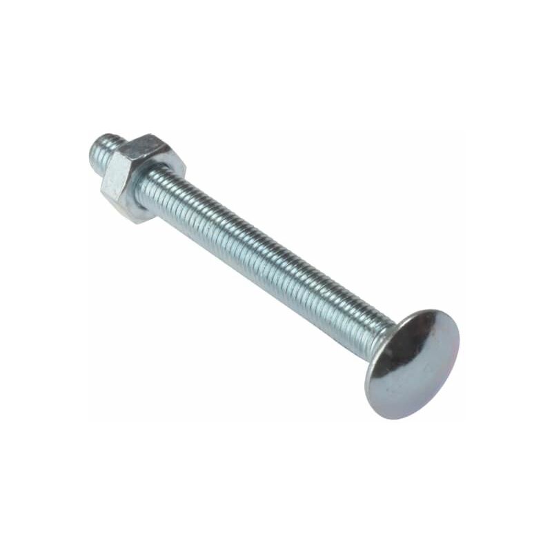 Carriage Bolt & Nut zp M10 x 180mm Bag 10 FORCB10180M