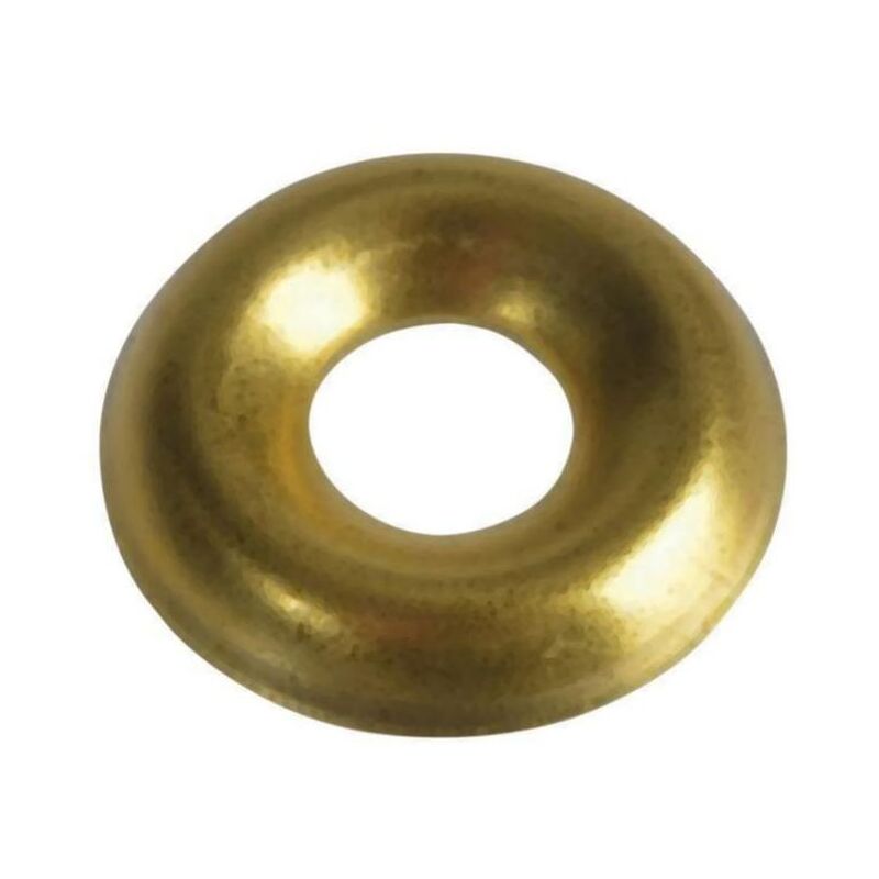Forgefix - Screw Cup Washers Solid Brass Nickel Plated No.6 Bag 200 FORSCW6NM