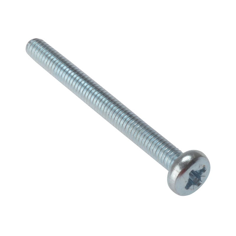 ForgeFix 25MSPH620 Machine Screw Pozi Compatible Pan Head ZP M6 x 20mm Bag 25 FORMSPH620M